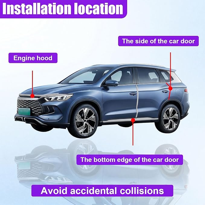 16Ft (5M) Car Door Edge Protector, Self-Adhesive Scratch Resistant U Shape Auto Door Edge Guard Decoration, Anti-Collision Car Doors Trim Strip Protector for Truck, SUV, Sedan (Gray-5M)