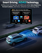 4K Dash Cam, 4K+2K Dash Cam Front and Rear W/ 5GHz WiFi & APP Control 64GB Included, 3.2" IPS Screen Car Dash Cam W/ 24H Parking Monitor, G-Sensor Night Vision, Loop Recording