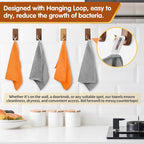Microfiber Cleaning Cloth -Pack of 50, Highly Absorbent Cleaning Rags(Grey&Orange), 16"X12" All Purpose Cleaning Towels for Housekeeping, Kitchen, Car, Reusable Microfiber Towels
