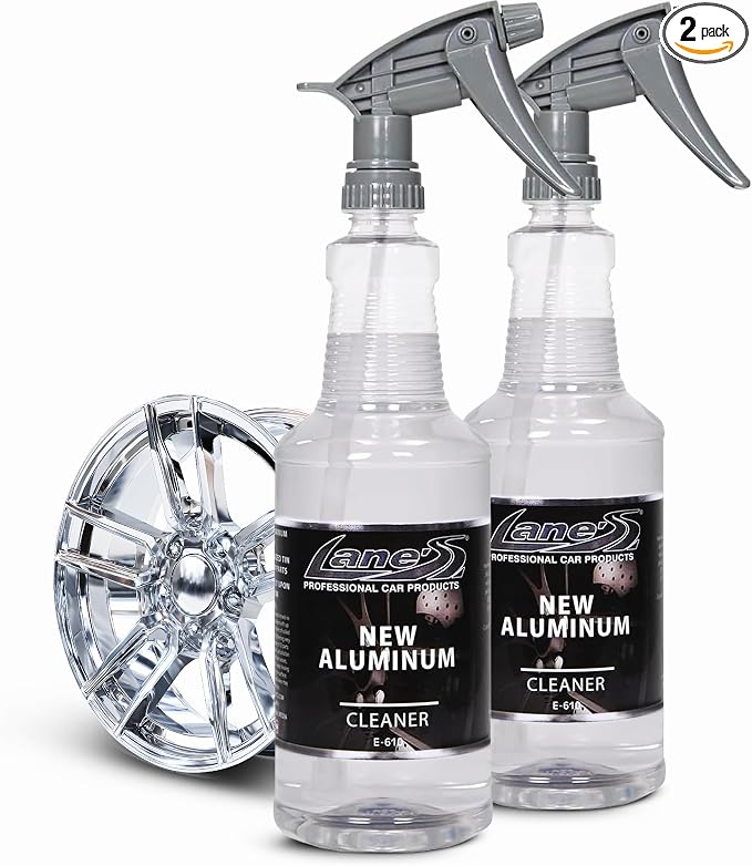 LANE'S New Aluminum Car Wheel Cleaner and Brightener | 32oz (Pack of 2) | Acid Rim Cleaner, Shines & Eliminates Hard Scrubbing | Brake Dust, Oxidation & Rust Remover for Cars, SUVs, Trucks, and More