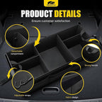 Car Trunk Organizer - 95L Collapsible Trunk Organizer with Lid, Sturdy Car Storage for SUV Auto Truck Van with Adjustable Straps and Non Slip Bottom (Black, XX-Large)