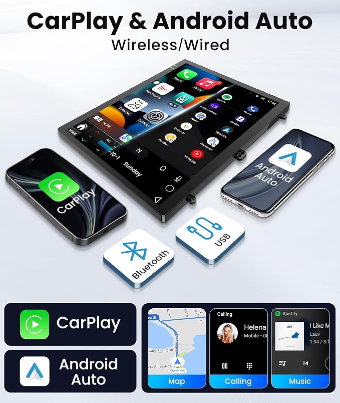 Car Radio for Chevy Cruze 2009-2015: 10.4 InchTouch Screen Car Stereo Wireless Carplay Andriod Auto Mirror Link Bluetooth 5.0 5GWiFi Backup Camera GPS FM SWC