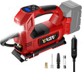 Cordless Tire Inflator Air Compressor Compatible with Milwaukee 18V Battery,160PSI Portable LED Light Handheld Pump with Digital Pressure Gauge Cars Motorcycles Bikes Balls(Battery Not Included)