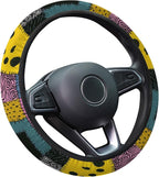 Nightmare Rag Doll Steering Wheel Cover, Non Slip Polyester Car Wheel Protector for Car SUV Truck, Universal 15 Inch