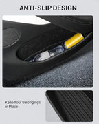 2026 Tesla Model Y Juniper & Model Y L Door Side Storage Box Door Pocket Liner Side Organizer Tray Waterproof TPE Front & Rear Model Y Juniper (Standard/Premium/Performance 2025/2026)