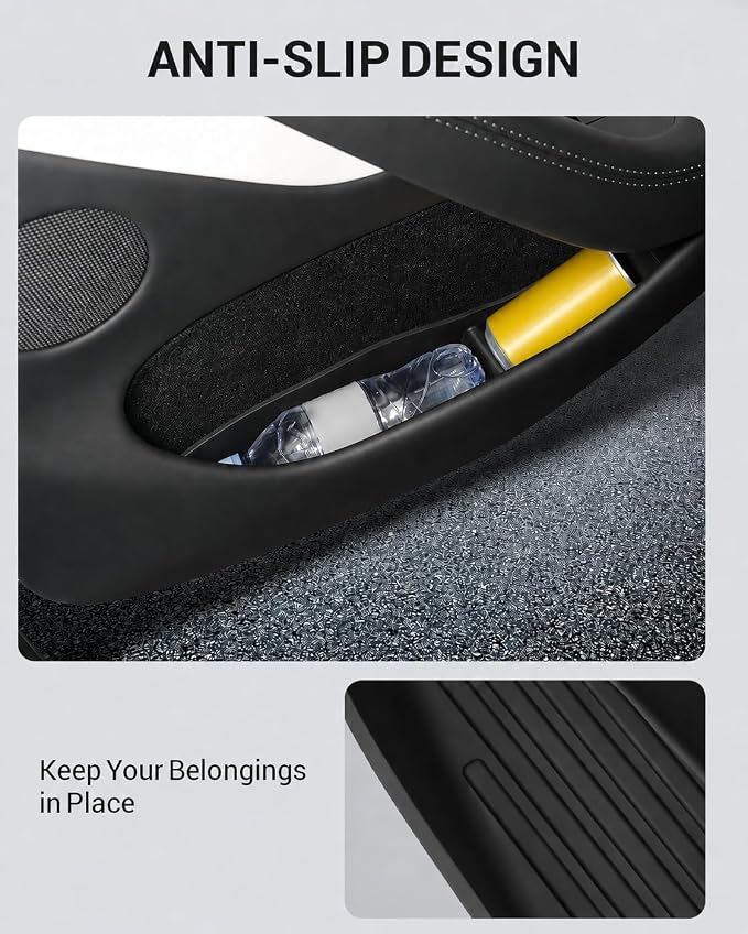 2026 Tesla Model Y Juniper & Model Y L Door Side Storage Box Door Pocket Liner Side Organizer Tray Waterproof TPE Front & Rear Model Y Juniper (Standard/Premium/Performance 2025/2026)
