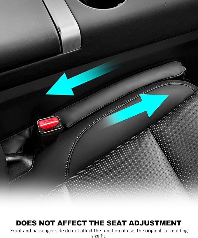 Leather Car Seat Gap Filler Spacer Universal Seat Gap Filler Plug for Car SUV Truck Fit Organizer Fill The Gap Between Seat and Console Stop Things from Dropping