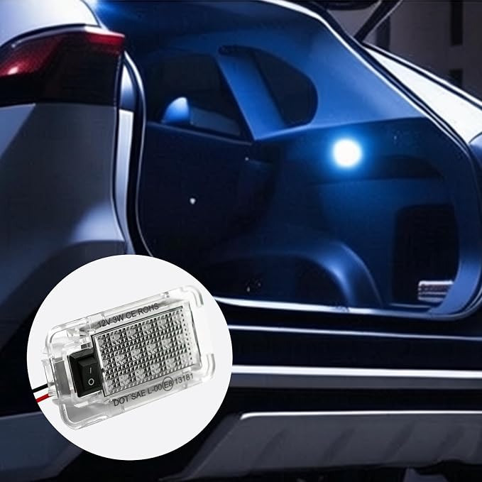 LED Luggage Compartment Light Fits for Toyota RAV4,Trunk Ceiling Lights Lamps,Decorative Atmosphere Lamp,Interior Replacement LED Lights Lamps,Car Accessories (Ice-Blue for Toyota RAV4 2009-2021)