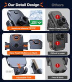 Military-Grade Phone Holders for Your Car【96+LBS Strongest Suction】Car Phone Holder Mount, Ultra-Durable Cell Phone Car Mount Truck for Dashboard Windshield Vent for iPhone 17 16 15 Pro Max Air