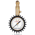 Low Pressure Tire Gauge with Protective Rubber Guard, Angled Chuck, 15psi
