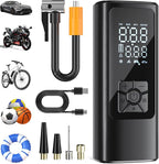 Tire Inflator Portable Air Compressor, Air Pump for Car Tires 150PSI with Digital Pressure Gauge, Auto Shut-Off, 3X Faster Inflation (White)
