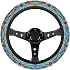 Dragonfly Steering Wheel Cover, Non Slip Polyester Car Wheel Protector for Car SUV Truck, Universal 15 Inch