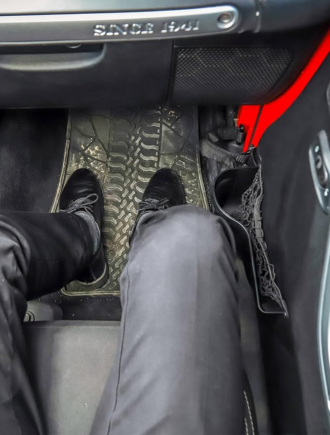 DP3 Front Door Storage Pockets, Door Side Insert Organizer Box for 2011-2018 Jeep Wrangler JK JKU 2/4 Door, Interior Storage Expansion Accessories, Black, 2 PCs