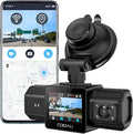 Dual Dash Cam 2.5K+1080P, Dash Cam Front and Inside, Built-in GPS and WI-FI, Dash Camera for Cars, Perfect for Uber and Taxi Drivers, Night Vision, Accident Record, 24Hr Parking Mode
