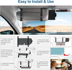 Car Sun Visor Extender — Polarized Anti-Glare UV400 Sunshade