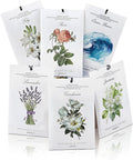 12 Pack Assorted Floral Scented Sachets - Lavender, Rose, Jasmine, Ocean, Gardenia & Lily | Drawer, Closet & Car Air Freshener Bags | Multi-Scent Home Fragrance Gift Set