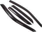 WD2-029 Dark Smoke 4 Pcs Set Window Visor (Outside Mount) Deflector Rain Guard Compatible with 2004-2009 Cadillac SRX