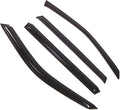 WD2-502 Dark Smoke 4 Pcs Set Window Visor (Outside Mount) Deflector Rain Guard Compatible with 2003-2010 BMW X3