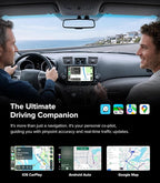 QLED Linux Car Stereo for Toyota Highlander 2008-2014 - Fast Boot Wireless CarPlay & Android Auto Radio, AHD 1080P Backup Camera, Bluetooth, SWC, AM/FM, Dash Kit Replacement