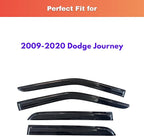 KPY Rain Guards Fit for 2009-2020 Dodge Journey, Out-Channel Window Visors Vent Wind Deflectors 4PC, Car Accessories for 09-20 Journey