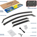 Goodyear Shatterproof in-Channel Window Deflectors for Mazda CX-30 2020-2026, Rain Guards, Window Visors for Cars, Vent Deflector, Car Accessories, 4 pcs - GY007842