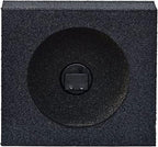 QBomb QBTW6.5 Single 6.50 Inch Heavy Duty MDF Material Car Audio Speaker Enclosure Boxes with Bedliner Spray Coating Finish, 2 Pack