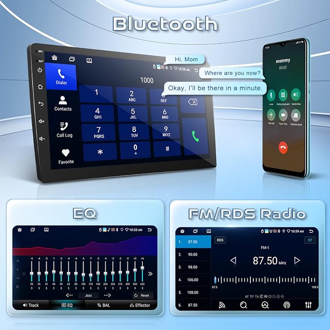 4G+64G Car Stereo Radio for Toyota Corolla Matrix 2003-2008(LHD), Wireless Carplay Android Auto, 5GWiFi+GPS, 9 inch Incell Touchscreen Radio for Corolla, Backup Camera Bluetooth FM SWC