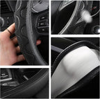 Steering Wheel Cover for Toyota Tacoma,4Runner,Tundra,Sequoia, Large Size - Black