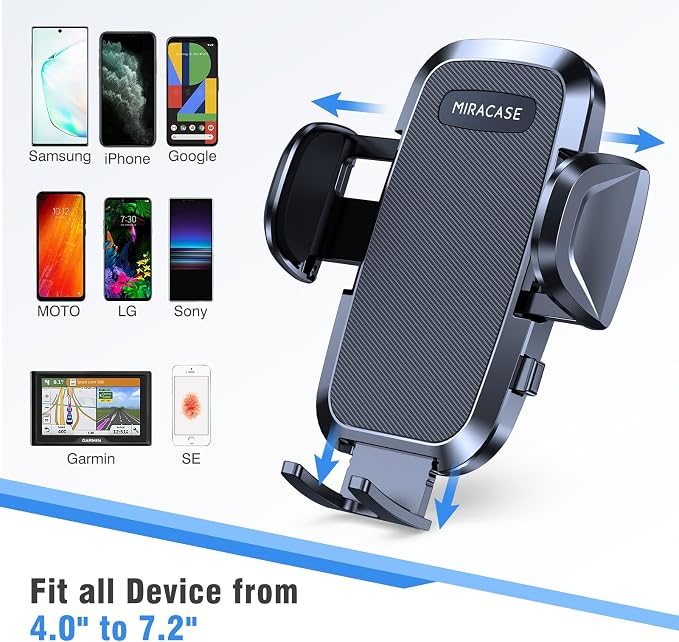 Cup Holder Phone Mount - Universal Gooseneck Adjustable Car Cell Phone Mount for iPhone, Samsung, Google and All 4.0-7.2 inches Smartphones