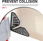 2 PCS Car Door Corner Protector Edge Guards, PVC Carbon Fiber Style Anti-scratch Guard, Waterproof Self-adhesive Protective Decoration, Universal for Most Vehicles (Black & 02)