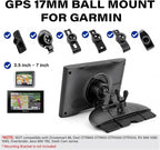 CD Slot Mount Replacement for Garmin GPS Navigator, Universal 17mm Ball Joint CD Player Mount Adapter Compatible with 3.5-7" Garmin Nuvi Series, Phone Holders & Tablet Mounts (No Bracket Mount)