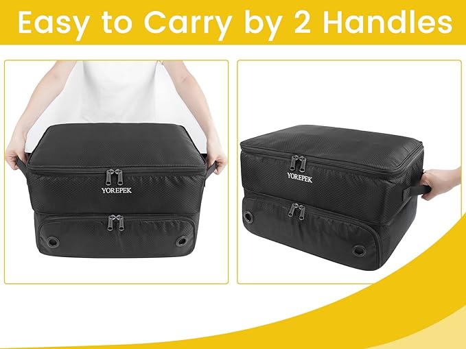2 Layer Golf Trunk Organizer, Golf Gifts for Men with Separate Ventilated Compartment for 2 Pair Shoes, Waterproof Car Trunk Locker for Balls, Tees, Clothes, Gloves, Gifts for Golfers
