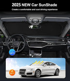 Custom Windshield Sunshade for Audi A4 A5 & S5 RS5 2018-2022 2023 2024 2025 Front Window Shades Cover for Windshield Sun Visor Screen Protector 210T Reflective Blocks UV Rays Cool Car Accessories