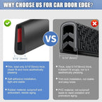 Rubber Edge Trim, Flexible Baby Proof Edge Protectors for Sharp Edges, 1/16"(1mm) U Channel Edge Trim, Self-Adhesive Edge Guards for Car Doors and Sheet Metal Parts, 10Ft, Black Color