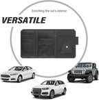 Car Visor Organizer with Sunglass Holder,Multi-Functional Car Sun Visor Organizer with Zipper for Cards,Money,Tickets,Leather Interior Accessories (Black)