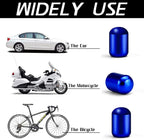 4PCS Car Tire Valve Stem Caps, Air Caps Cover, Universal for Cars, SUVs, Bike, Trucks and Motorcycles, Car Wheel & Tire Exterior Accessories-Deep Blue