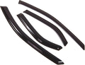 WD2-023 Dark Smoke 4 Pcs Set Window Visor (Outside Mount) Deflector Rain Guard Compatible with 2003-2007 Cadillac CTS