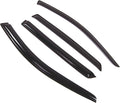 WD2-469 Dark Smoke 4 Pcs Set Window Visor (Outside Mount) Deflector Rain Guard Compatible with 1999-2005 Volkswagen Golf