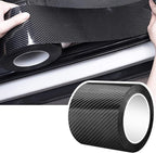 Car Door Edge Guards Door Sill Protector, 2.7In x 19.7Ft 5D Carbon Fiber Car Wrap Film, Vinyl Automotive Wrap Film Anti-Collision Fits for Most Car (Black)