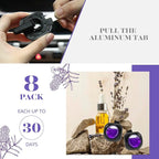 Car Air Freshener Vent Clips, 8 Pack, Provides Long-Lasting Scent, Up to 240 Days, Odor Eliminator (Lavender)