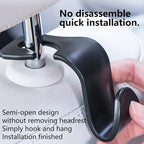4 PCS Car Seat Headrest Hook Seat Headrest Hanger Organizer Storage Universal for Bags Clothes Car Interior Accessories Headrest Purse Hook Car
