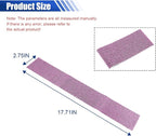 2PCS Car Door Edge Entry Guard, Bling Rhinestone Car Anti-Collision Adhesive Sticker Strip, Door Sill Strip for Rear Bumper Car SUV, Threshold Protective Stickers for Women (Pink)