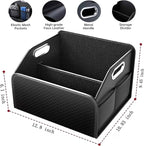 Car Trunk Organizer and Car Storage,Collapsible Multi-Compartment Car Organizers, Waterproof Foldable Luggage Bag with 4 Pockets，Suitable for Any Car