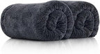 REDKISS 2P 800GSM Large Microfiber Car Towels for SUV Truck Detailing | 35" × 24", Twist Loop, Ultra-Absorbent,Streak-Free, Scratch-Free, No Water Spots