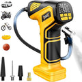 150PSI Tire Inflator Portable Air Compressor: Cordless Air Pump Compatible with Dewalt 20V Battery - Car Tire Pump with Digital Pressure Gauge & LED Light for Auto, Motorcycles (Tool Only)