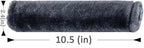 Soft Faux Fur Universal Fit Seatbelt Cover Car Truck SUV Airplane Seat Belt Shoulder Pad for Carmera Backpack Straps Neck Cushion Protector 2 Pack 10.5in Dark Blue Grey
