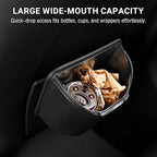 Car Trash Can with Removable Leakproof Liner – Clip On Trash Bin for Seat Back, Door Pocket & Headrest – Sturdy PU Leather Garbage Can Organizer for SUV, Truck & Sedan