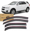 Window Visors Rain Guards for Chevy Equinox 2010-2017, Outside Mount Window Deflectors Vent Shades for Comfortable Driving, Fresh Air Flow & Rain Protection, Smoke Tinted, 4PCS