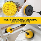 6Pack Drill Brush Power Scrubber Cleaning Brush Extended Long Attachment Set All Purpose Drill Scrub Brushes Kit for Grout, Floor, Tub, Shower, Tile, Bathroom，Scrub Brush Green