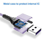 USB C Charger Cable, 2Pack 6ft USB Charger Fast Charging Type C Cord Cable, Type C Charger Cable Compatible with iPhone 15 Pro/Plus/Max/Android/Phone/Pad-Light Purple
